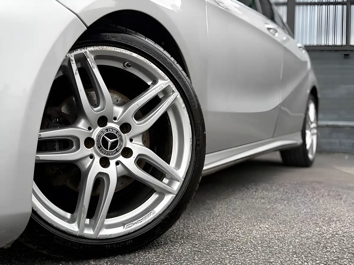 Used 2018 Mercedes-Benz a Class AMG Line Silver - Interior and Exterior details 4