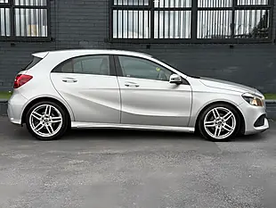 Used 2018 Mercedes-Benz a Class AMG Line Silver - Interior and Exterior details 5