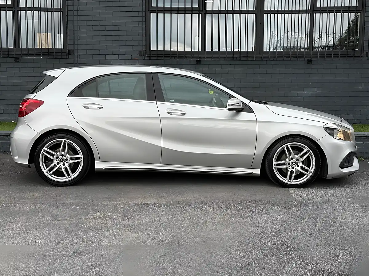 Used 2018 Mercedes-Benz a Class AMG Line Silver - Interior and Exterior details 5