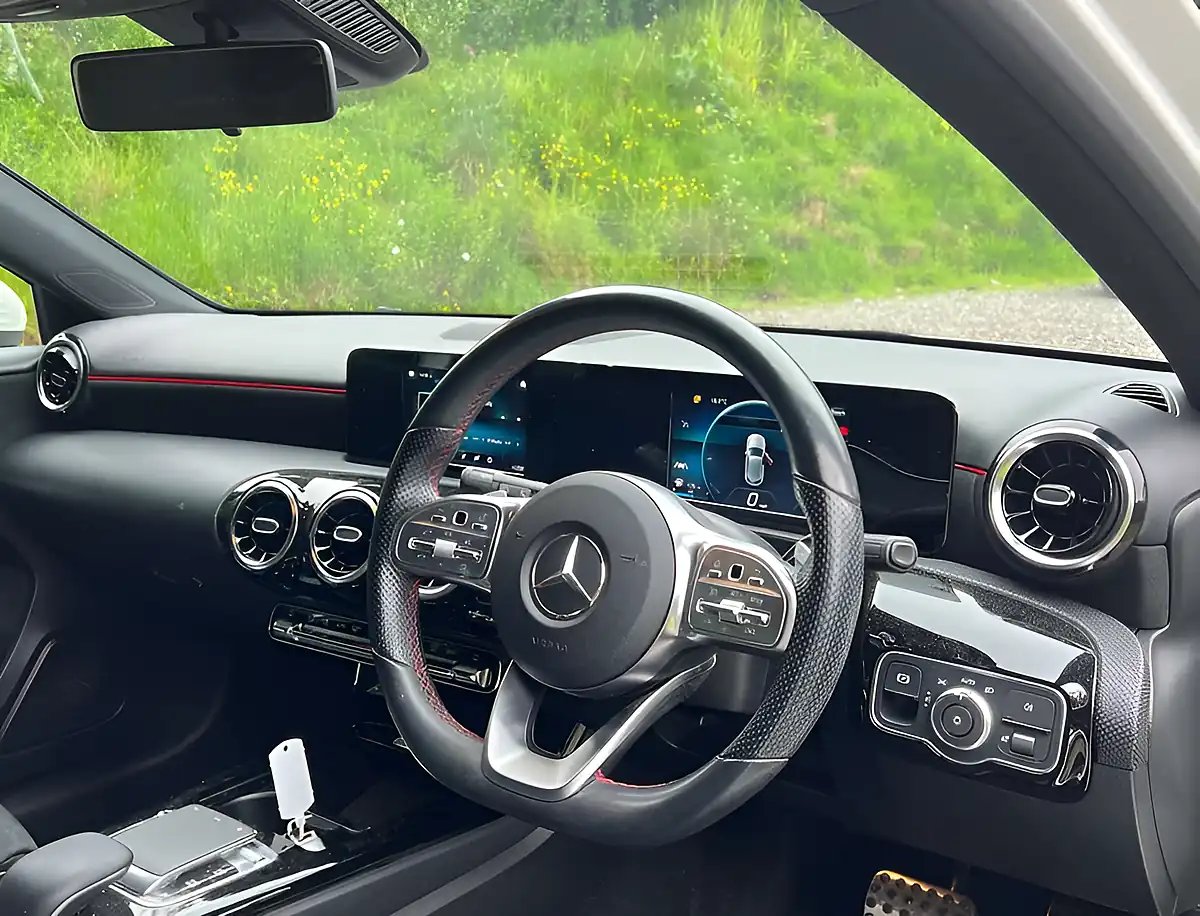 Used 2018 Mercedes-Benz a Class AMG Line White - Interior and Exterior details 11