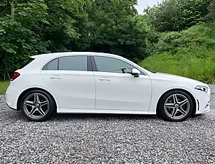 Used 2018 Mercedes-Benz a Class AMG Line White - Interior and Exterior details 2