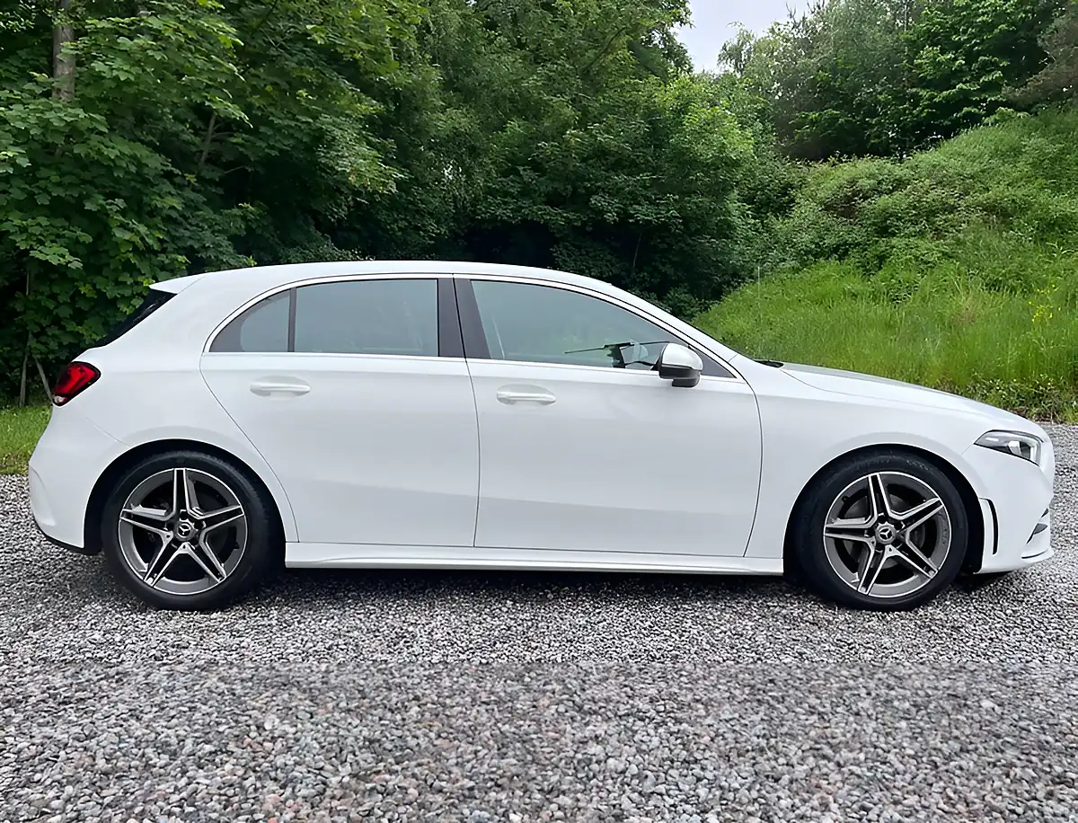 Used 2018 Mercedes-Benz a Class AMG Line White - Interior and Exterior details 2