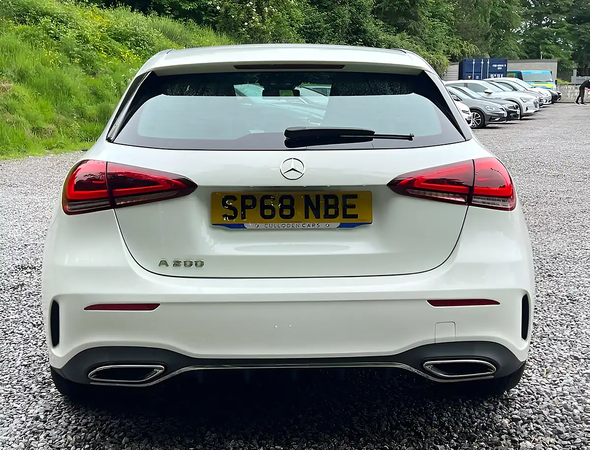 Used 2018 Mercedes-Benz a Class AMG Line White - Interior and Exterior details 4