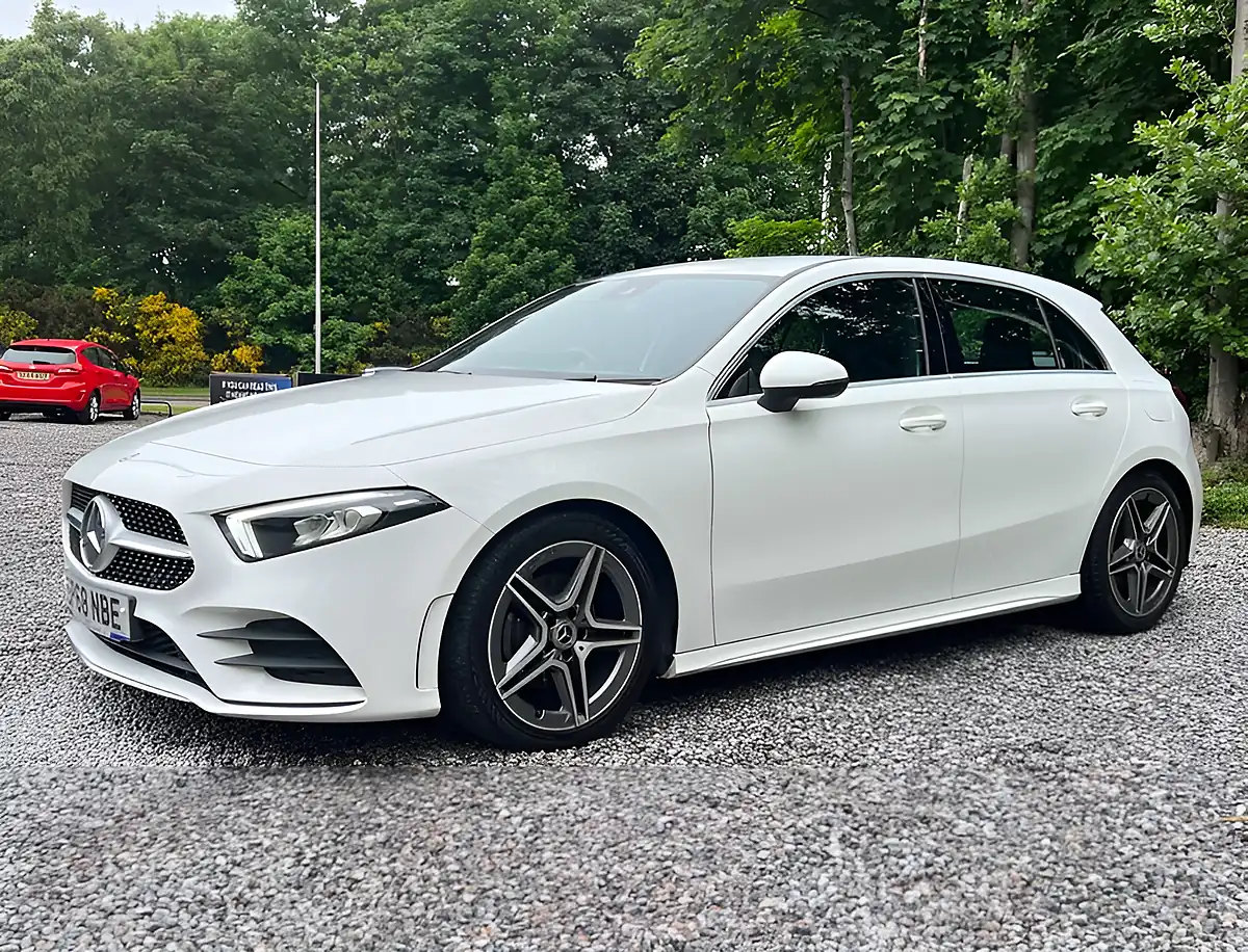 Used 2018 Mercedes-Benz a Class AMG Line White - Interior and Exterior details 7