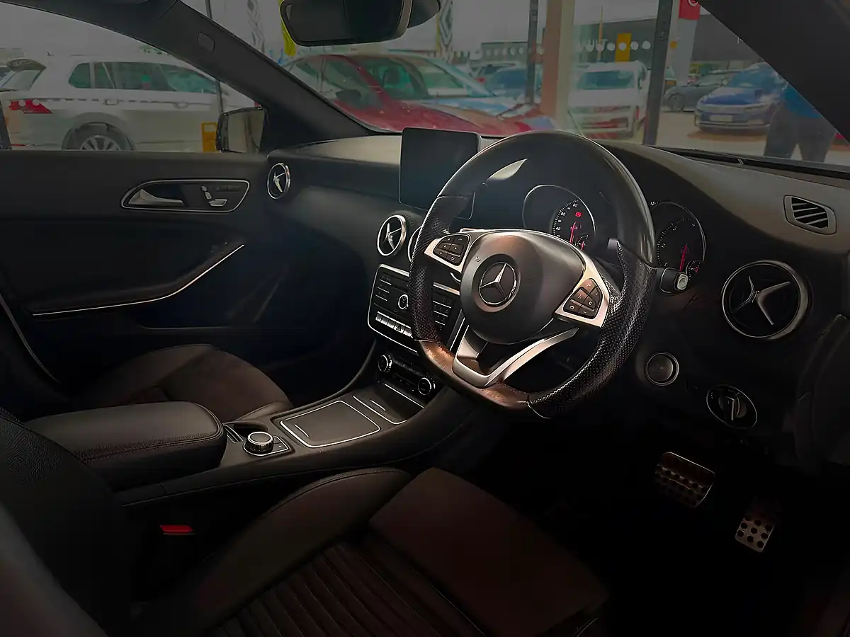Used 2018 Mercedes-Benz a Class AMG Line White - Interior and Exterior details 12