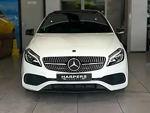 Used 2018 Mercedes-Benz a Class AMG Line White - Interior and Exterior details 2