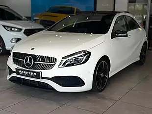 Used 2018 Mercedes-Benz a Class AMG Line White - Interior and Exterior details 3