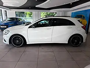 Used 2018 Mercedes-Benz a Class AMG Line White - Interior and Exterior details 4