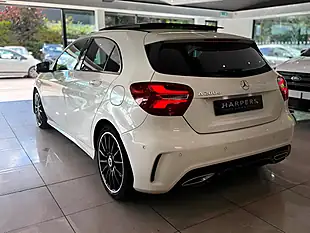 Used 2018 Mercedes-Benz a Class AMG Line White - Interior and Exterior details 5