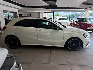 Used 2018 Mercedes-Benz a Class AMG Line White - Interior and Exterior details 6