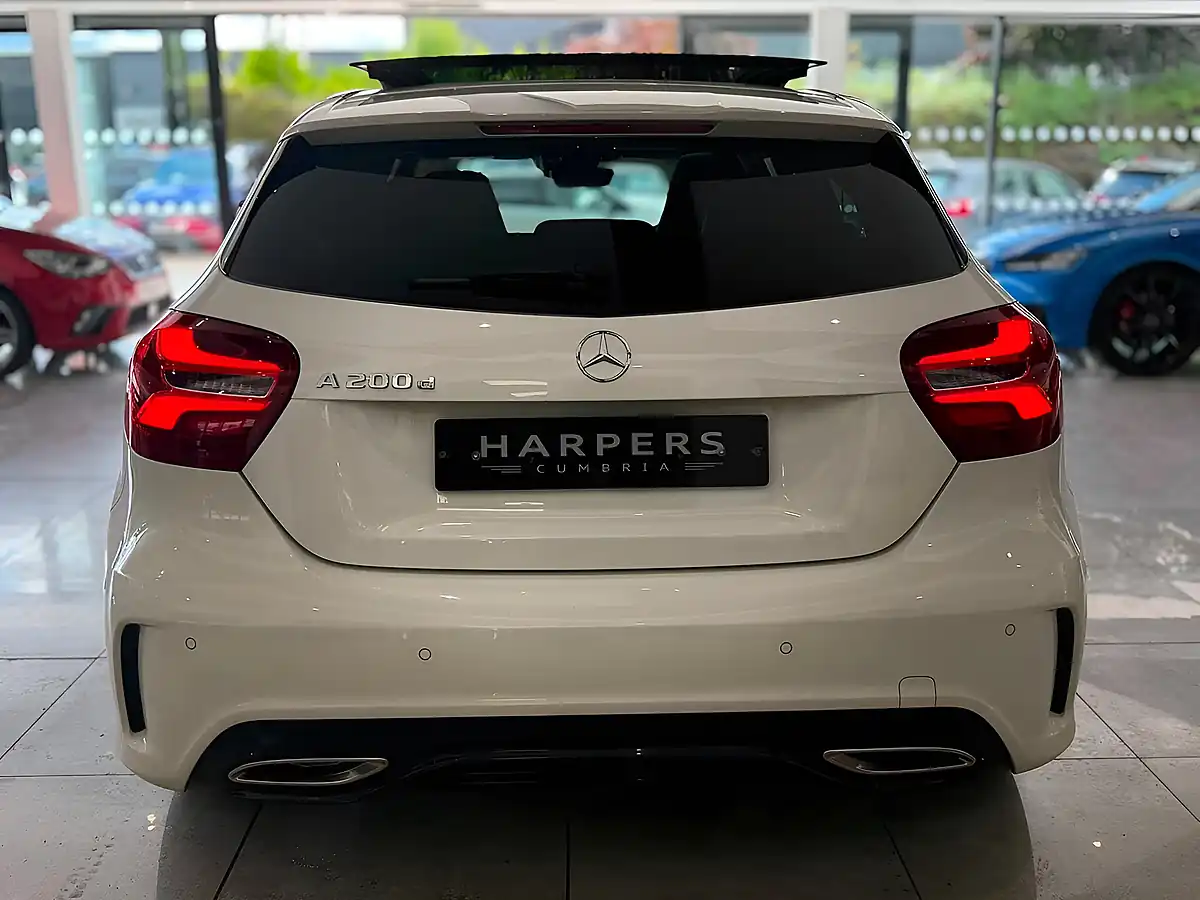 Used 2018 Mercedes-Benz a Class AMG Line White - Interior and Exterior details 8