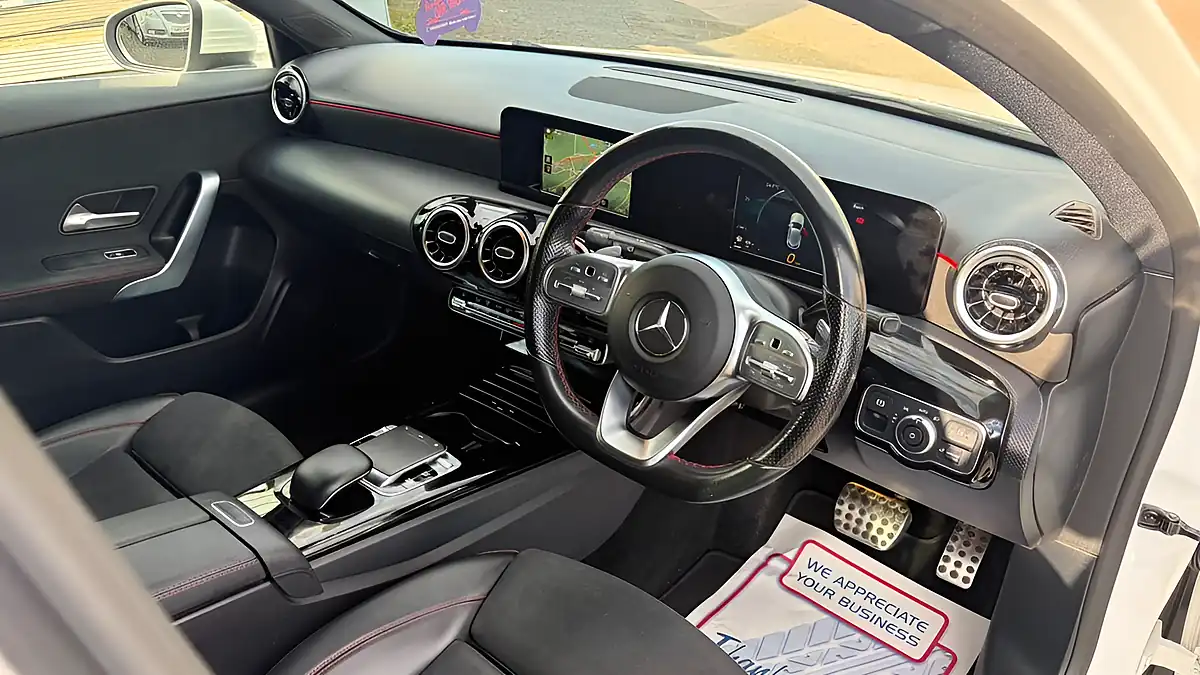 Used 2018 Mercedes-Benz a Class AMG Line White - Interior and Exterior details 11