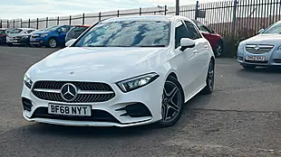 Used 2018 Mercedes-Benz a Class AMG Line White - Interior and Exterior details 2