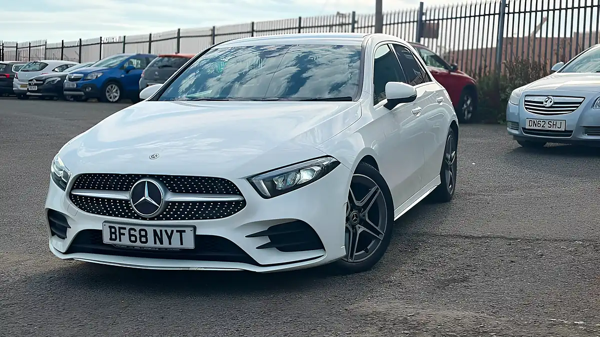 Used 2018 Mercedes-Benz a Class AMG Line White - Interior and Exterior details 2