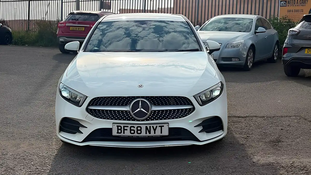 Used 2018 Mercedes-Benz a Class AMG Line White - Interior and Exterior details 3
