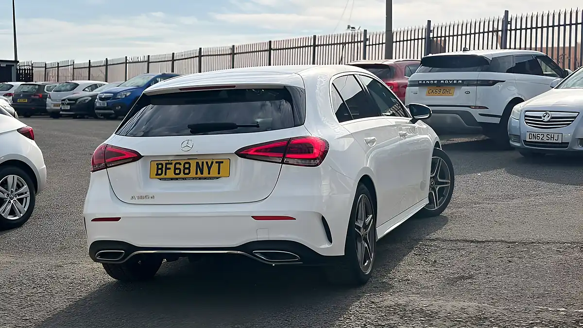 Used 2018 Mercedes-Benz a Class AMG Line White - Interior and Exterior details 4
