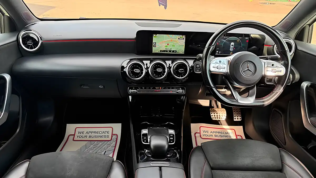Used 2018 Mercedes-Benz a Class AMG Line White - Interior and Exterior details 7