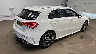 Used 2018 Mercedes-Benz a Class AMG Line White - Interior and Exterior details 2