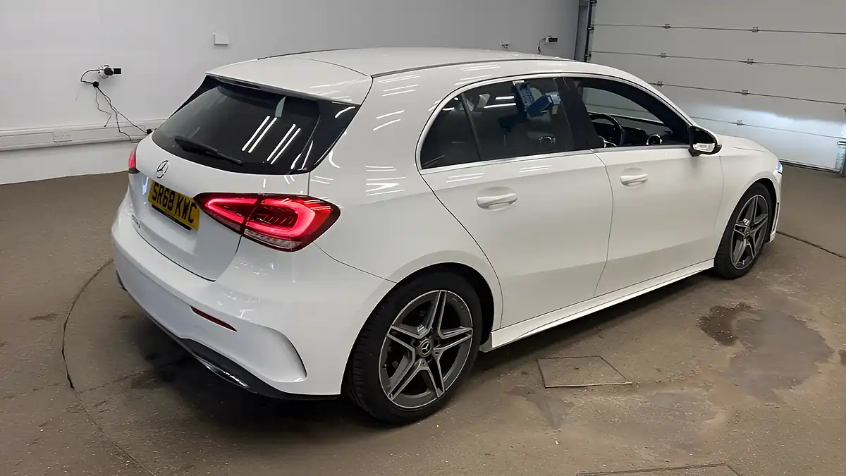 Used 2018 Mercedes-Benz a Class AMG Line White - Interior and Exterior details 2