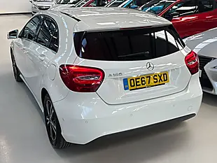Used 2018 Mercedes-Benz a Class Se (executive) White - Interior and Exterior details 11