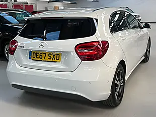 Used 2018 Mercedes-Benz a Class Se (executive) White - Interior and Exterior details 13