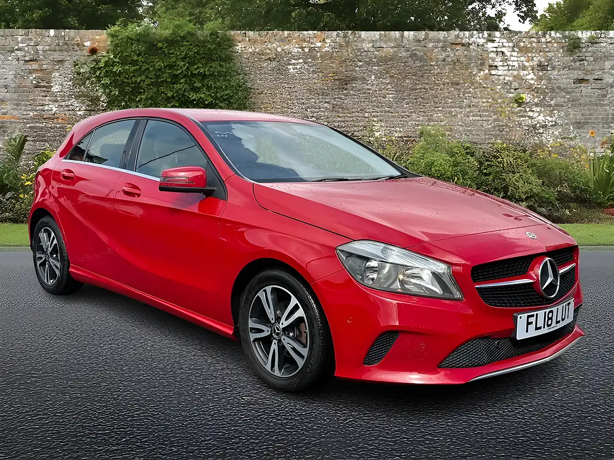 Used 2018 Mercedes-Benz a Class Se Red - Front View