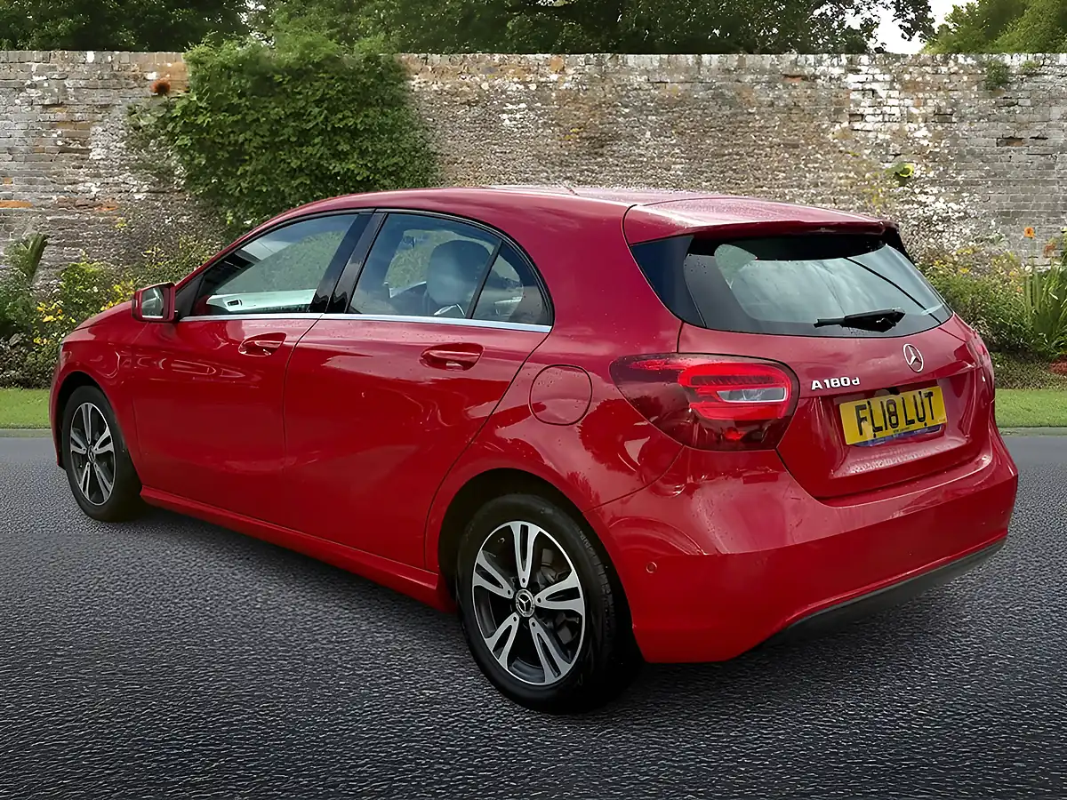 Used 2018 Mercedes-Benz a Class Se Red - Interior and Exterior details 5