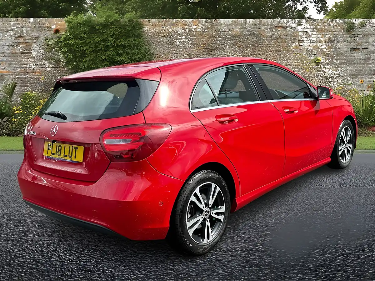 Used 2018 Mercedes-Benz a Class Se Red - Interior and Exterior details 7