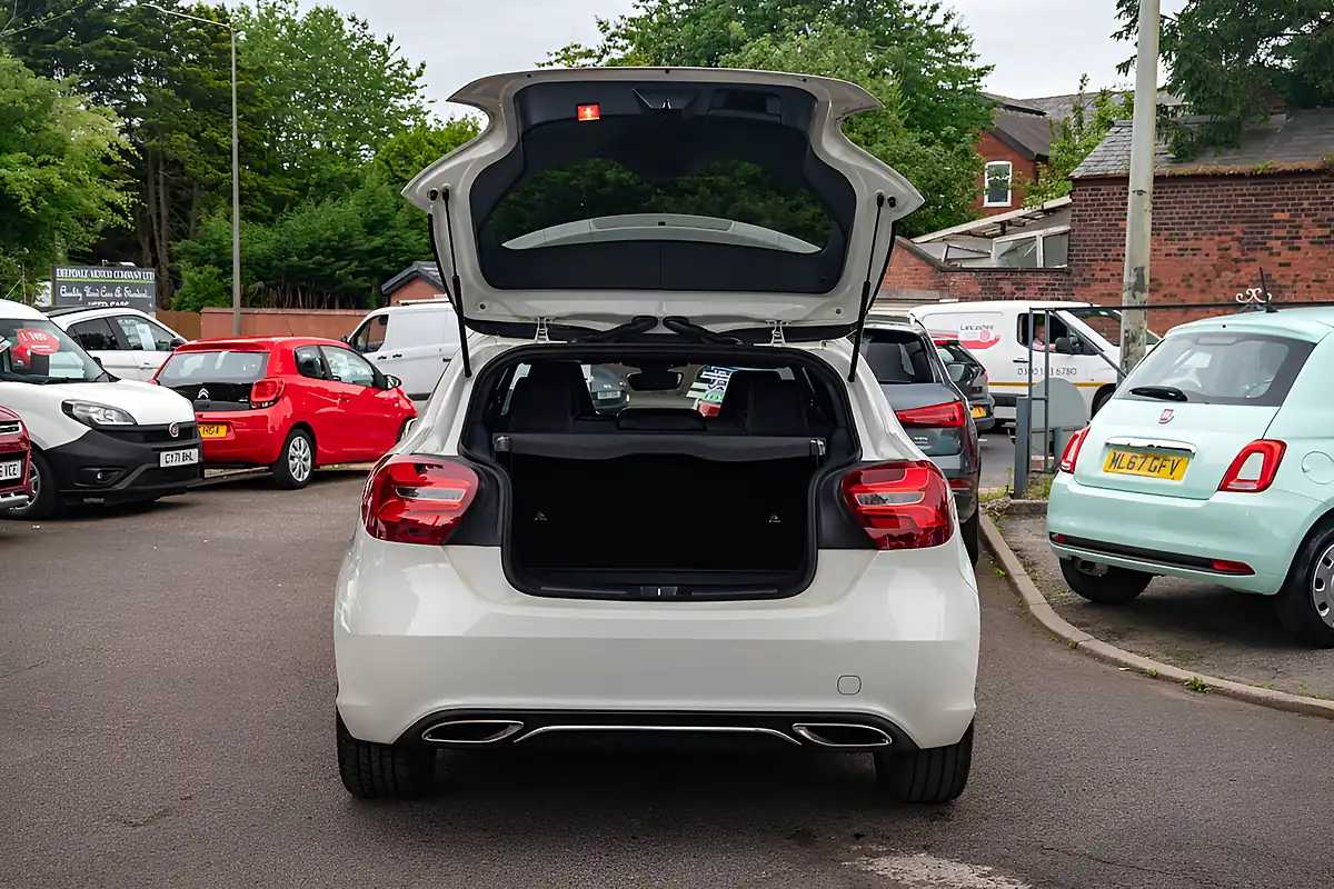 Used 2018 Mercedes-Benz a-Class Sport Edition Calcite White - Interior and Exterior details 14