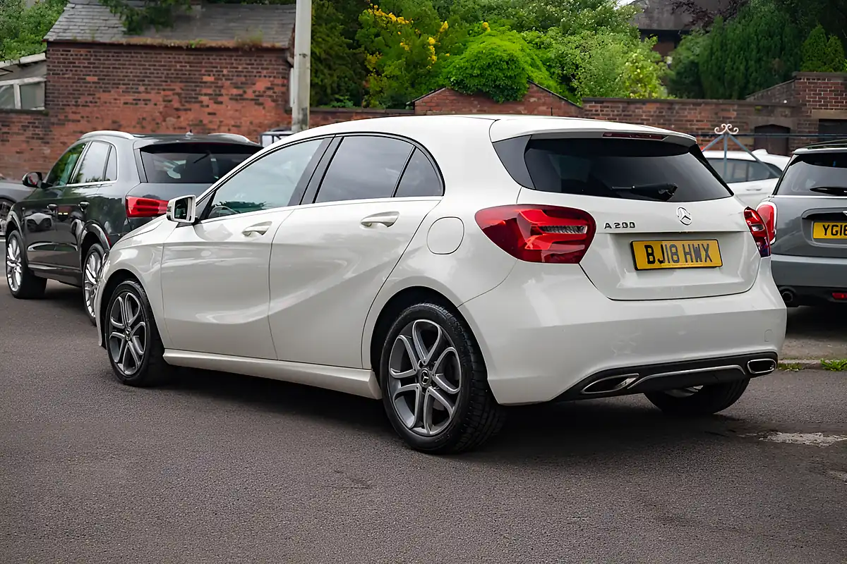 Used 2018 Mercedes-Benz a-Class Sport Edition Calcite White - Interior and Exterior details 5