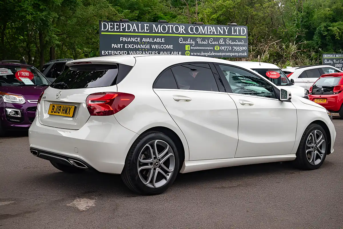 Used 2018 Mercedes-Benz a-Class Sport Edition Calcite White - Interior and Exterior details 7
