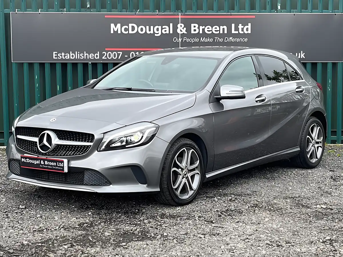 Used 2018 Mercedes-Benz a Class Sport Edition Grey - Front View