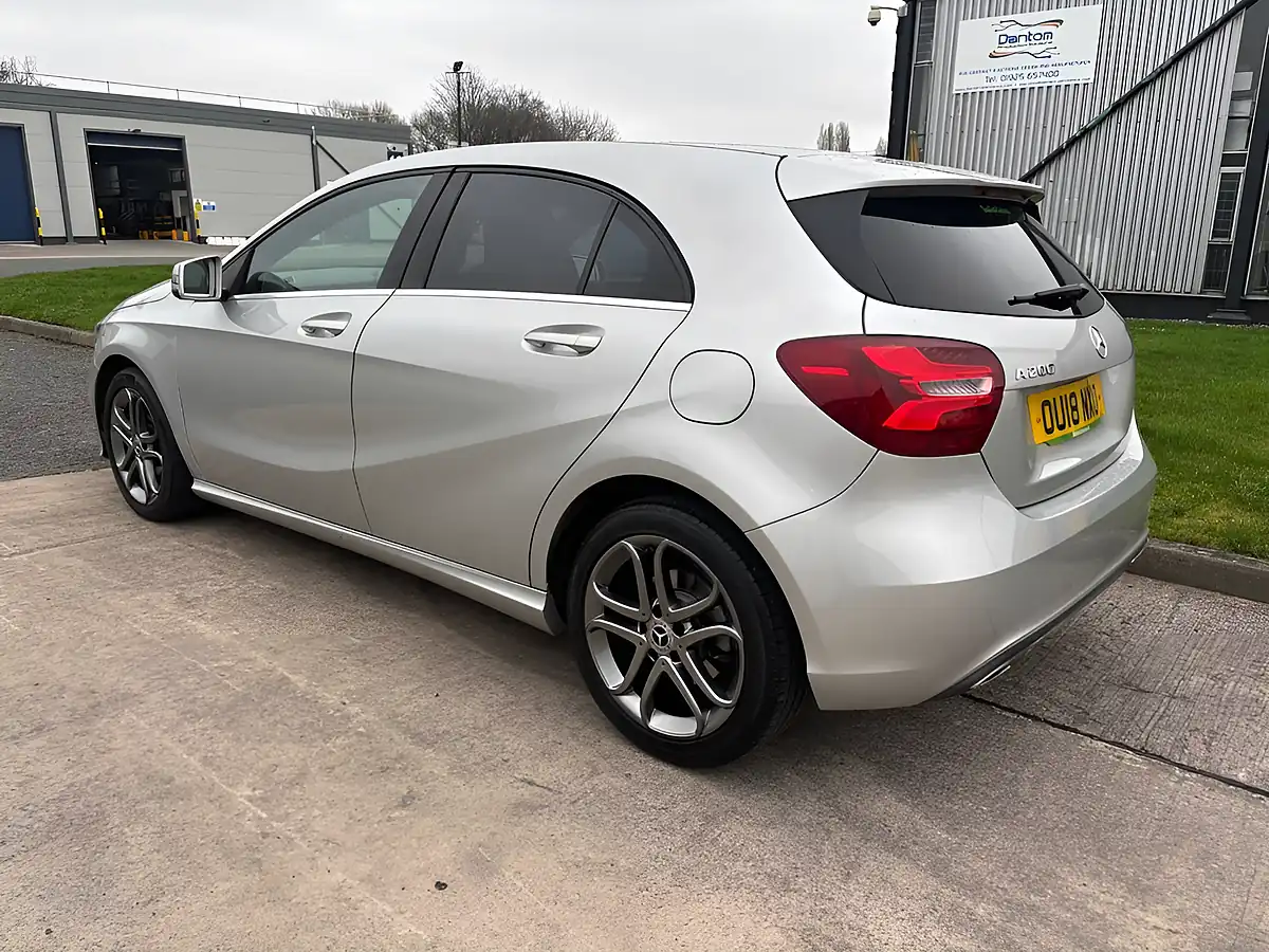 Used 2018 Mercedes-Benz a Class Sport Edition Silver - Interior and Exterior details 10