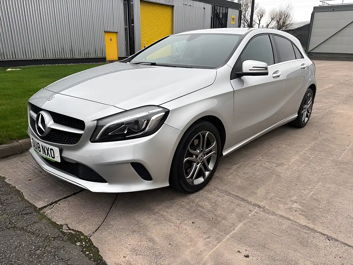 Used 2018 Mercedes-Benz a Class Sport Edition Silver - Interior and Exterior details 8