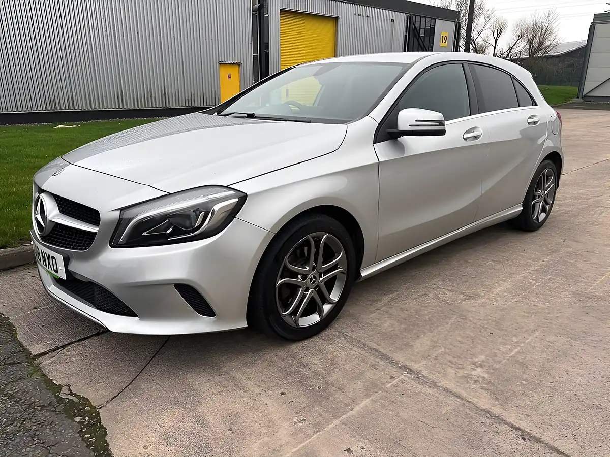 Used 2018 Mercedes-Benz a Class Sport Edition Silver - Interior and Exterior details 9