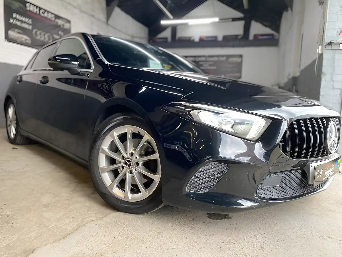 Used 2018 Mercedes-Benz a Class Sport (executive) Black - Front View
