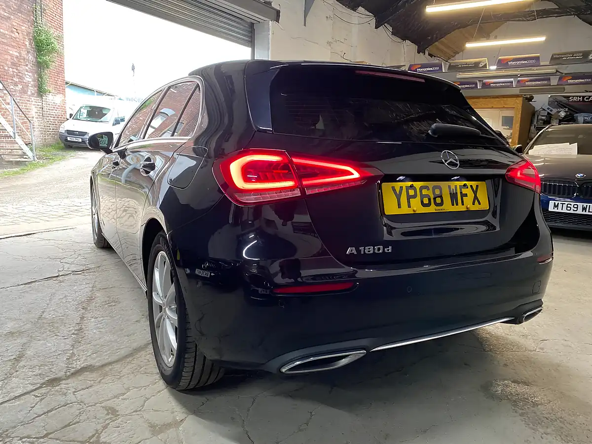 Used 2018 Mercedes-Benz a Class Sport (executive) Black - Interior and Exterior details 9