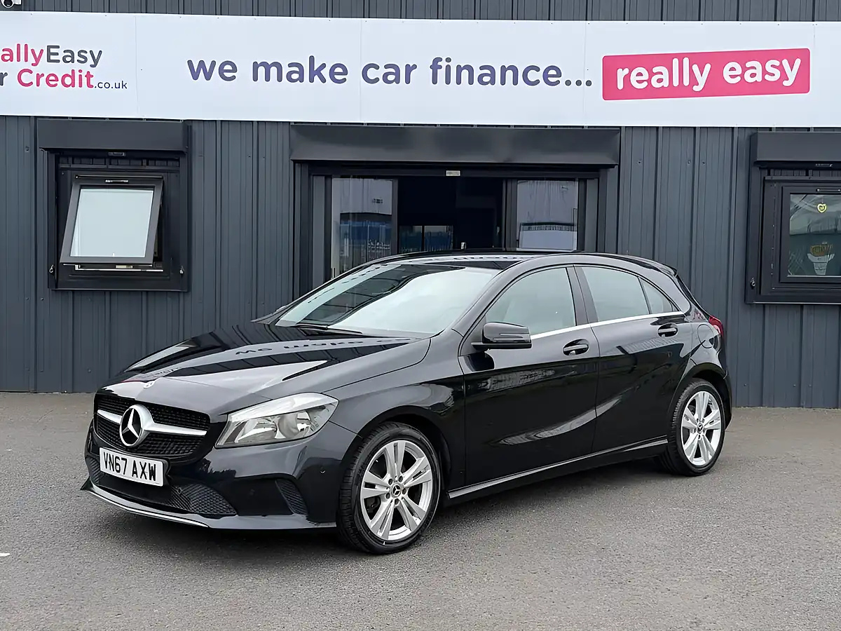 Used 2018 Mercedes-Benz a Class Sport (executive) Black - Front View