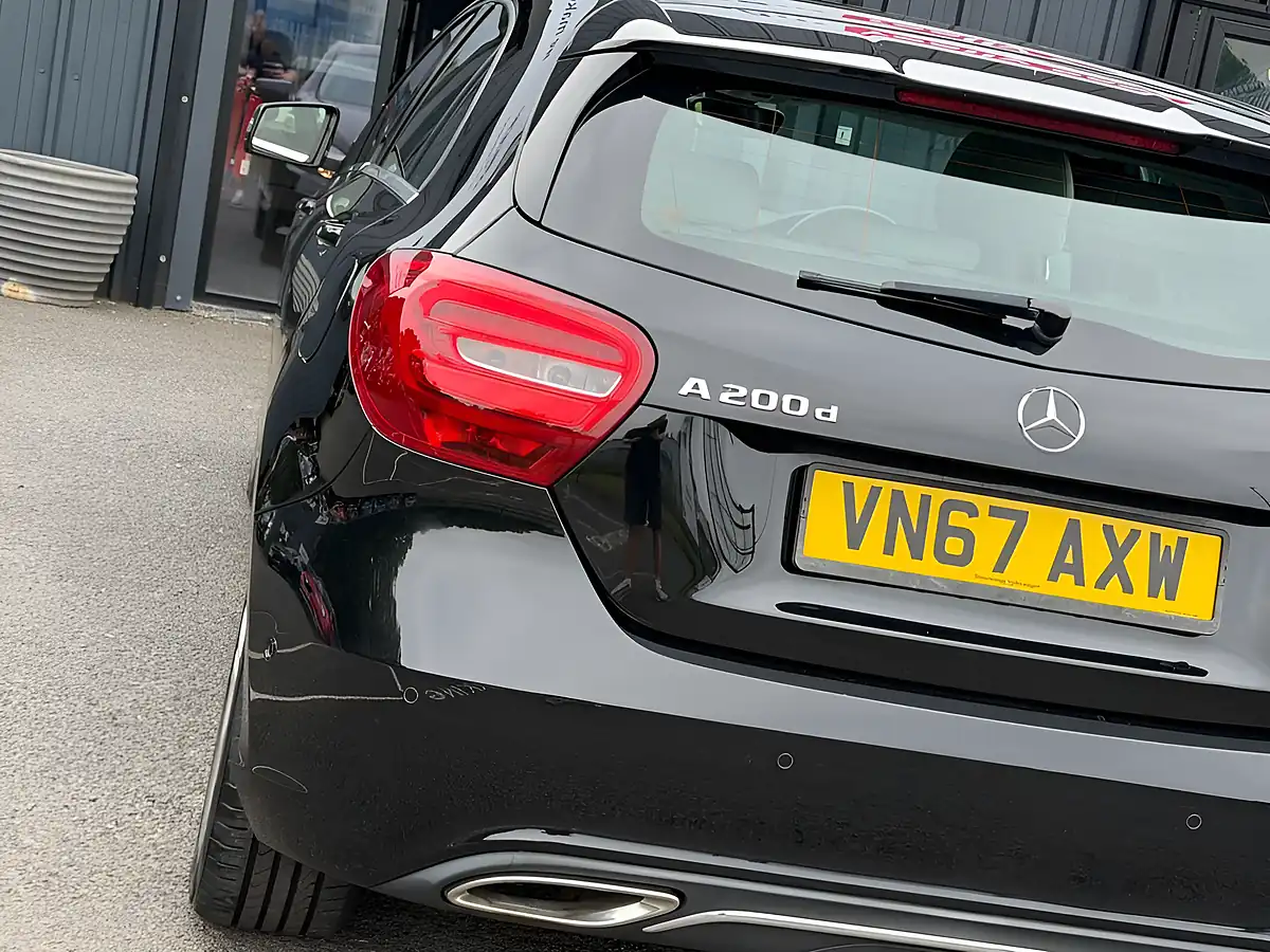 Used 2018 Mercedes-Benz a Class Sport (executive) Black - Interior and Exterior details 14