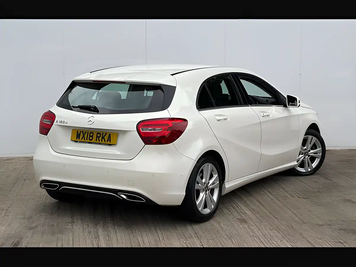 Used 2018 Mercedes-Benz a Class Sport Executive Cirrus White - Interior and Exterior details 10