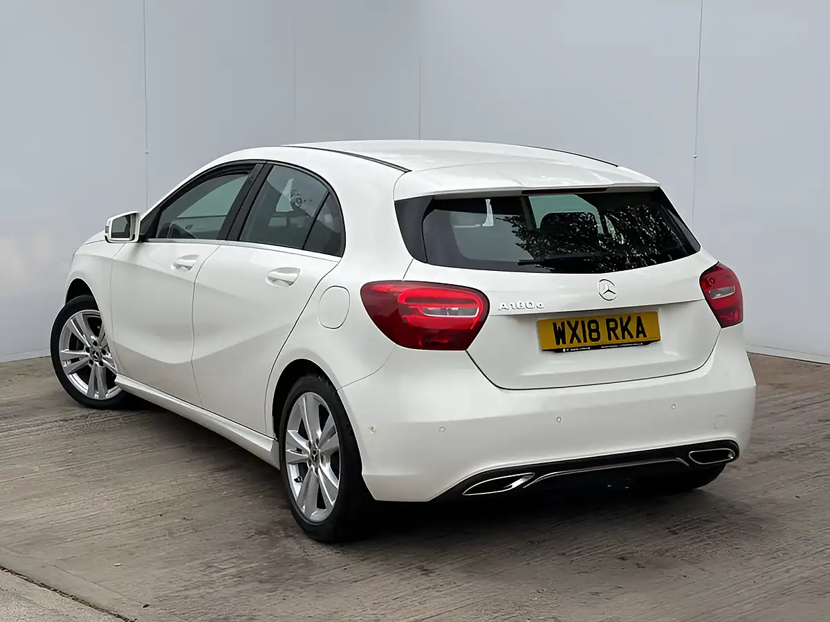 Used 2018 Mercedes-Benz a Class Sport Executive Cirrus White - Interior and Exterior details 14
