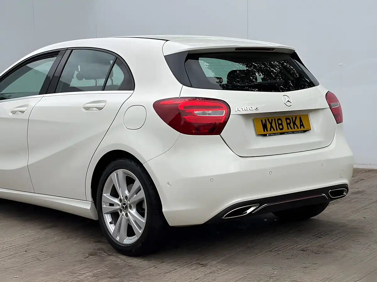 Used 2018 Mercedes-Benz a Class Sport Executive Cirrus White - Interior and Exterior details 15