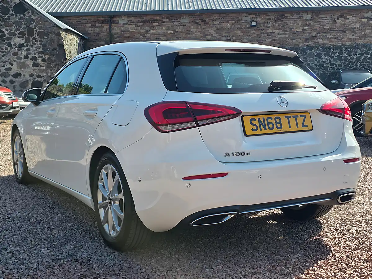 Used 2018 Mercedes-Benz a Class Sport (executive) Polar White - Interior and Exterior details 15