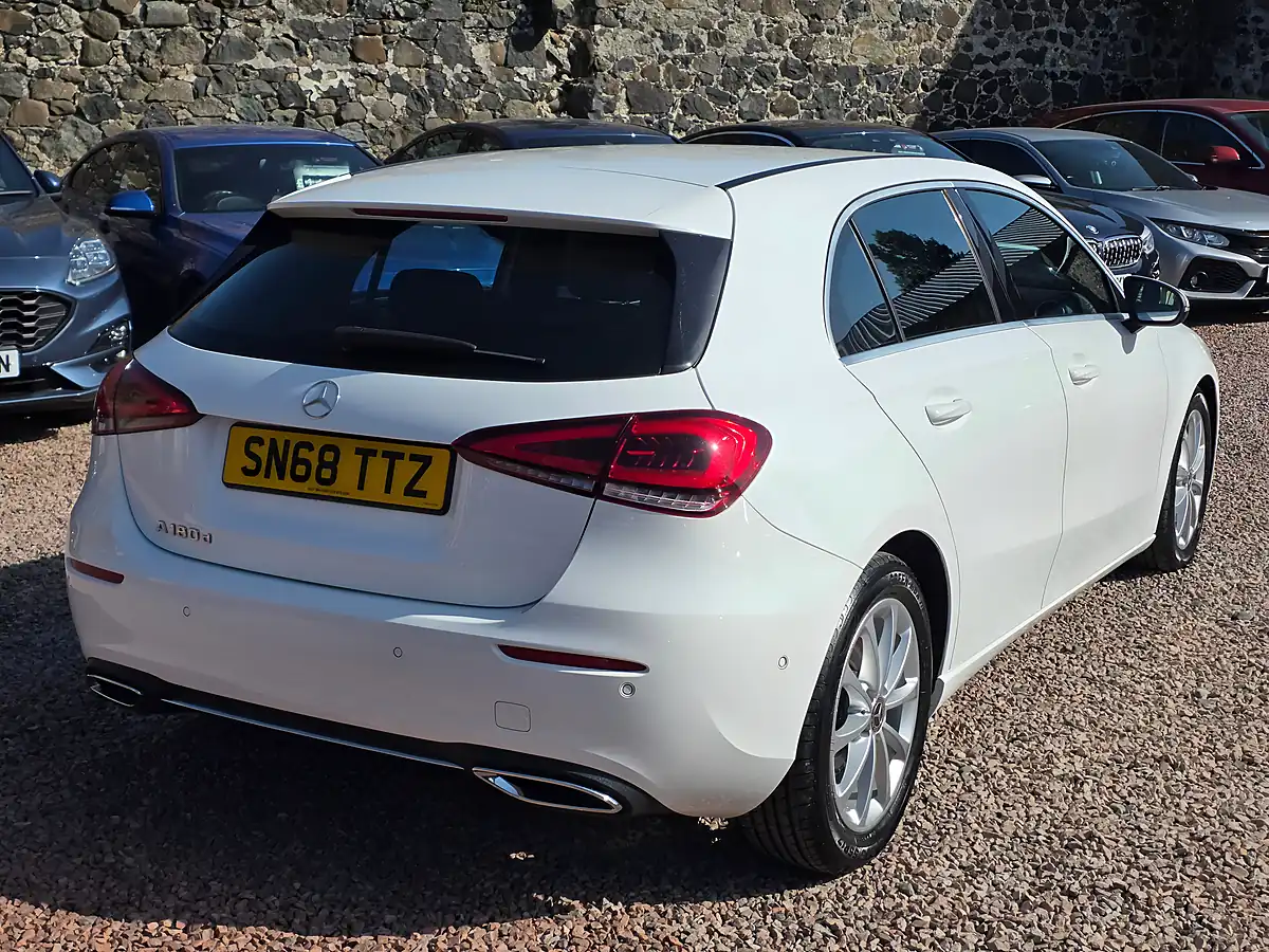 Used 2018 Mercedes-Benz a Class Sport (executive) Polar White - Interior and Exterior details 18