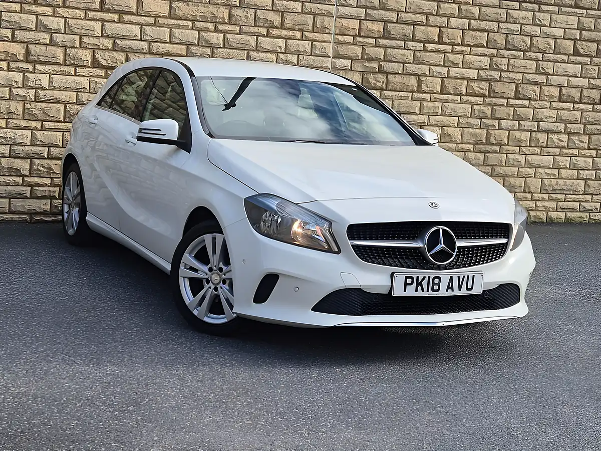 Used 2018 Mercedes-Benz a Class Sport (executive) White - Front View