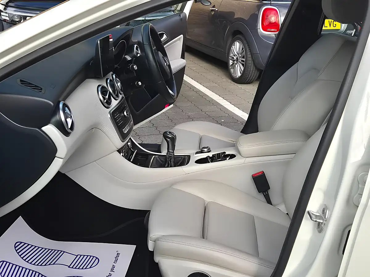 Used 2018 Mercedes-Benz a Class Sport (executive) White - Interior and Exterior details 10