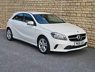 Used 2018 Mercedes-Benz a Class Sport (executive) White - Interior and Exterior details 11