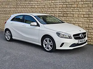 Used 2018 Mercedes-Benz a Class Sport (executive) White - Interior and Exterior details 12