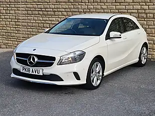 Used 2018 Mercedes-Benz a Class Sport (executive) White - Interior and Exterior details 4