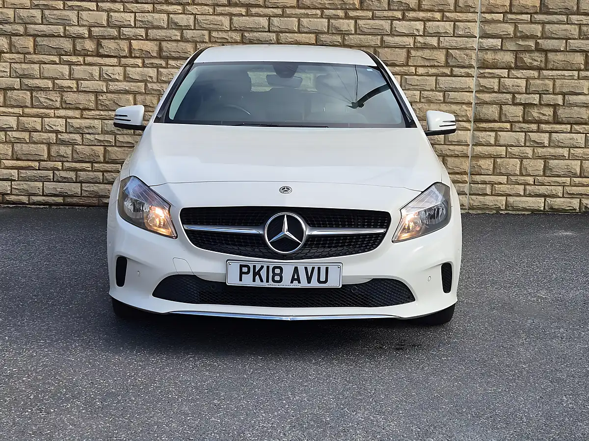 Used 2018 Mercedes-Benz a Class Sport (executive) White - Interior and Exterior details 7